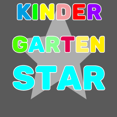 Motiv Kindergarten Star - für Kinder und Erzieherinnen