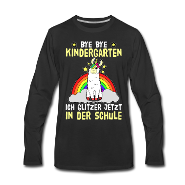 Kindergarten Langarmshirt - Bye Bye Kindergarten Ich glitzer jetzt in die