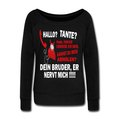 Kindergarten Langarmshirt - Hallo Tante Dein Bruder Nervt | Mama Geschenk