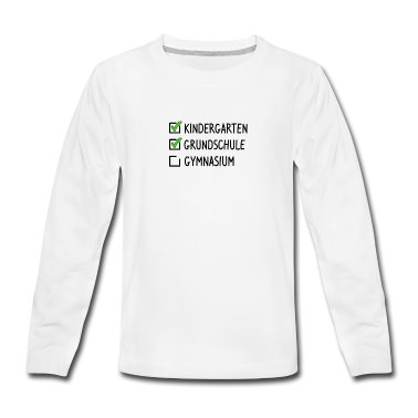 Kindergarten Langarmshirt - Gymnasium 5. Klasse Geschenk Grundschule Abschluss