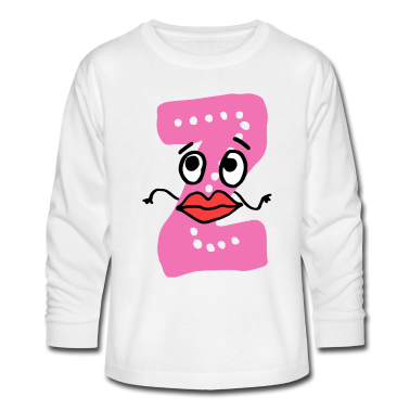 Kindergarten Langarmshirt - Anfangsbuchstabe Vorname Name Mädchen Z
