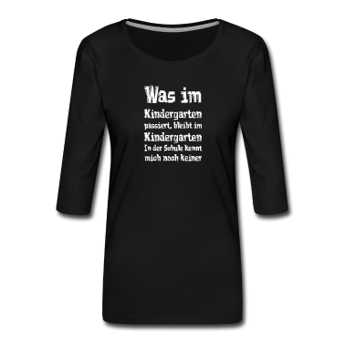 Kindergarten Langarmshirt - Was im Kindergarten passiert, bleibt im Kindergart