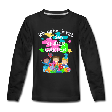 Kindergarten Langarmshirt - Ich gehe jetzt in den Kindergarten-/Kindergarten
