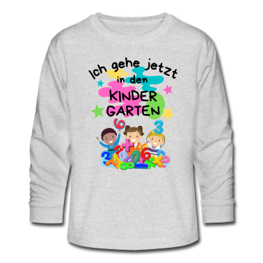 Kindergarten Langarmshirt - Ich gehe jetzt in den Kindergarten-/Kindergarten