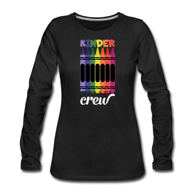 Kindergarten Langarmshirt - Buntstifte und Kindergarten