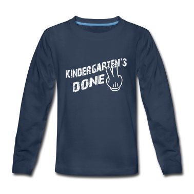 Kindergarten Langarmshirt - Kindergarten ist vorbei