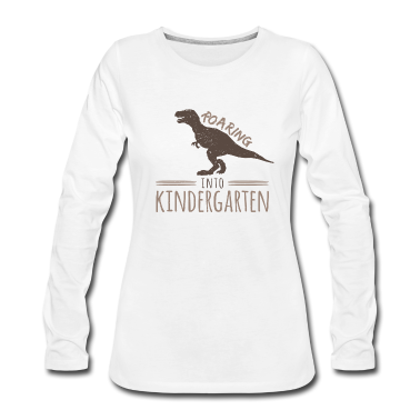 Kindergarten Langarmshirt - Brüllend in den Kindergarten