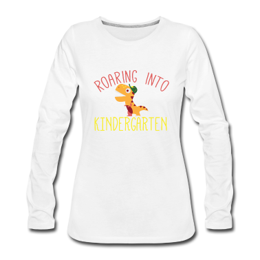 Kindergarten Langarmshirt - Brüllend in den Kindergarten