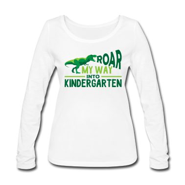 Kindergarten Langarmshirt - Brüllend in den Kindergarten