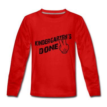 Kindergarten Langarmshirt - Kindergarten ist vorbei
