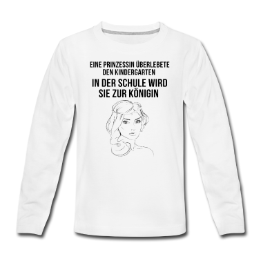 Kindergarten Langarmshirt - Kindergarten Prinzessin
