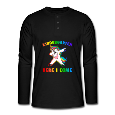 Kindergarten Langarmshirt - Kindergarten Einhorn Kindergarten-Mädchen Geschenk