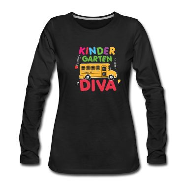 Kindergarten Langarmshirt - Kindergarten Diva kindergarten graduation