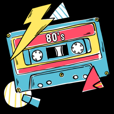 Motiv Kassette Musik 80s Geschenk Pop Style Geschenkidee
