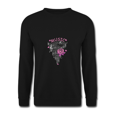 Musik LK Pullover - Musik Rose Musiker und Künstler Geschenk