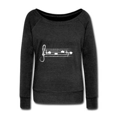 Musik LK Pullover - BACH als Noten (weiss)