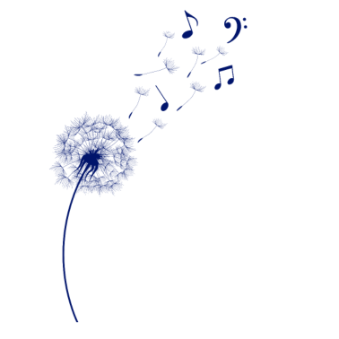 Motiv Regenbogen Pusteblume Noten Musik Löwenzahn