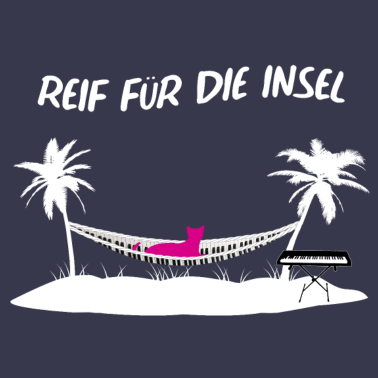 Motiv Reif für die Insel Piano und Katzen Liebhaber