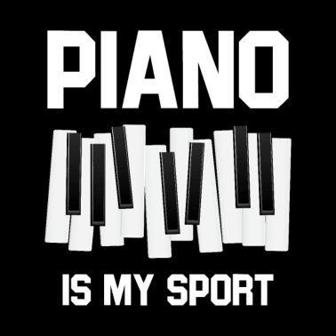 Motiv Klavier ist mein Sport für klassische Musik Klavierspieler