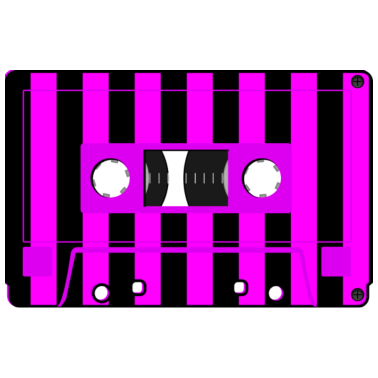 Motiv Coole Kassette im pinken Zebra-Design
