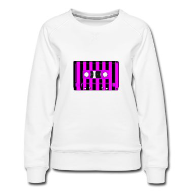Musik LK Pullover - Coole Kassette im pinken Zebra-Design