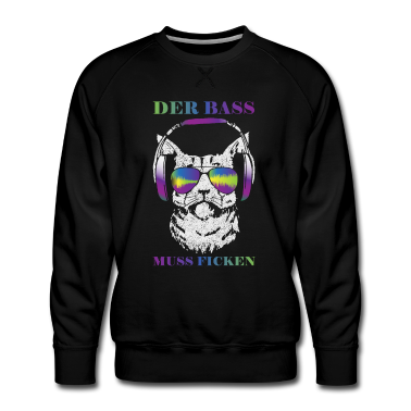 Musik LK Pullover - Coole Musik Katze Techno Cat Geschenk