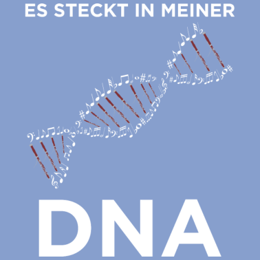 Motiv Es steckt in meiner DNA - Fagottspieler Musiker