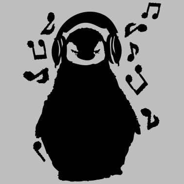 Motiv penguin_listen_to_music