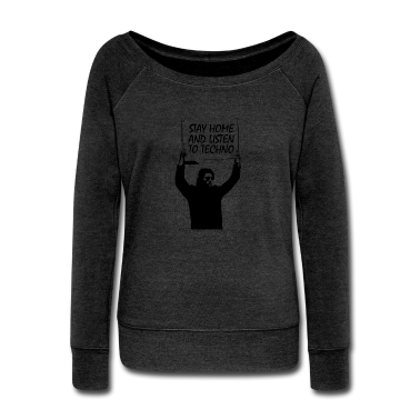 Musik LK Pullover - STAY HOME AND LISTEN TO TECHNO - CORONA COVID-19