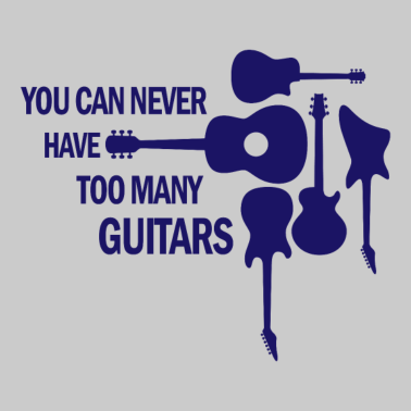 Motiv You can never have too many guitars Rock Geschenk