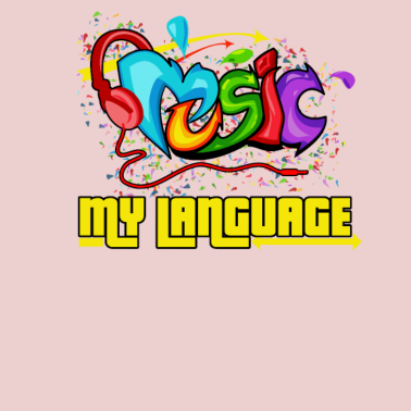Motiv Musik ist meine Sprache Grafitti Geschenk