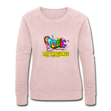 Musik LK Pullover - Musik ist meine Sprache Grafitti Geschenk