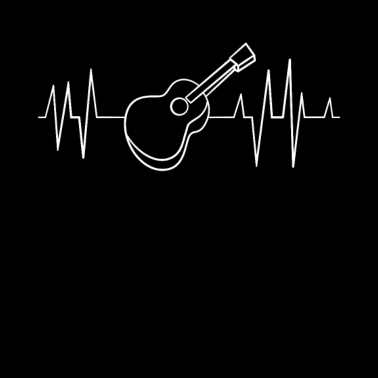 Motiv Gitarre Herzfrequenz EKG