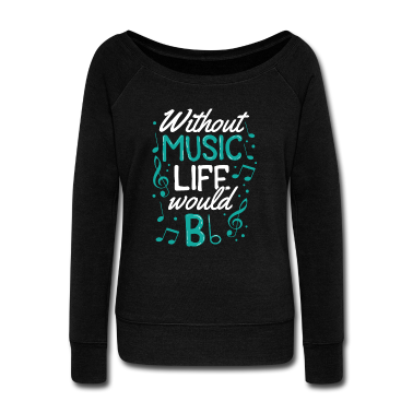 Musik LK Pullover - Ohne Musik wäre das Leben ein flaches Musikergeschenk