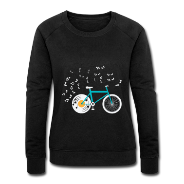 Musik LK Pullover - Fahrrad Vinyl Plattenspieler Bike Musik Noten