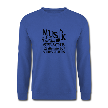 Musik LK Pullover - Musik ist die Sprache (schwarz)