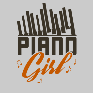 Motiv Netter Klavier-Mädchen-Pianist und Girly Musiker-Geschenk