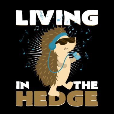 Motiv Cooler Igel mit Kopfhörern und Sonnenbrille Musik