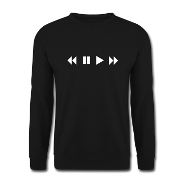 Musik LK Pullover - Play Pause Forward Rewind - CD Player Musik