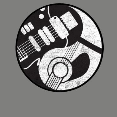 Motiv Gitarre Yin Yang Band Gitarrist Musik Fan Geschenk