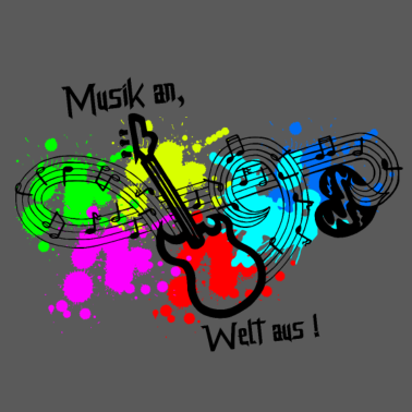 Motiv Musik - Musik hören - Musik an, Welt aus!