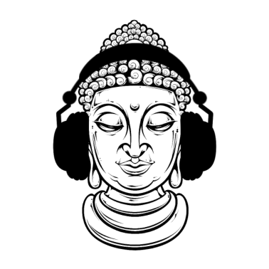 Motiv Buddha - Musik Kopfhörer