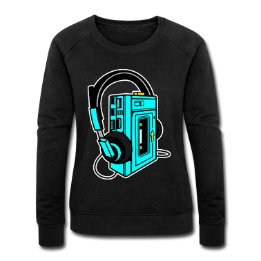 Musik LK Pullover - Walkman Kasette Musik retro style Geschenkidee