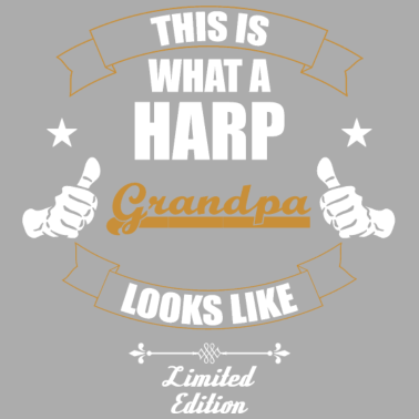 Motiv Dies ist ein Harfe Opa