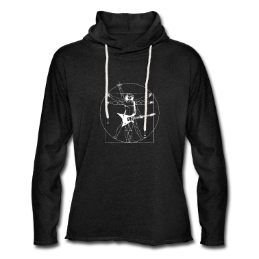 Musik LK Hoodie - Vitruvian E Gitarrenspieler Leonardo Da Vinci