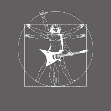 Motiv Vitruvian E Gitarrenspieler Leonardo Da Vinci