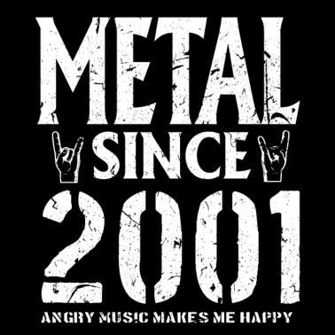 Motiv Metal Geschenk Geburstag Jahrgang 2001