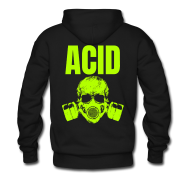 Musik LK Hoodie - ACID neongelber Party Skull