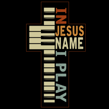 Motiv Jesus Musik Piano, Gläubiger Christ Musiker