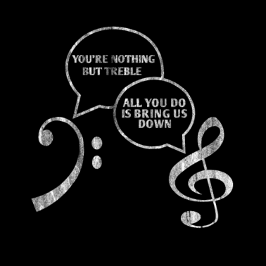 Motiv Notenschlüssel Musiker